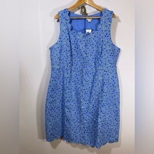 NWT J. Crew Factory Floral Sleeveless Dress SZ 20